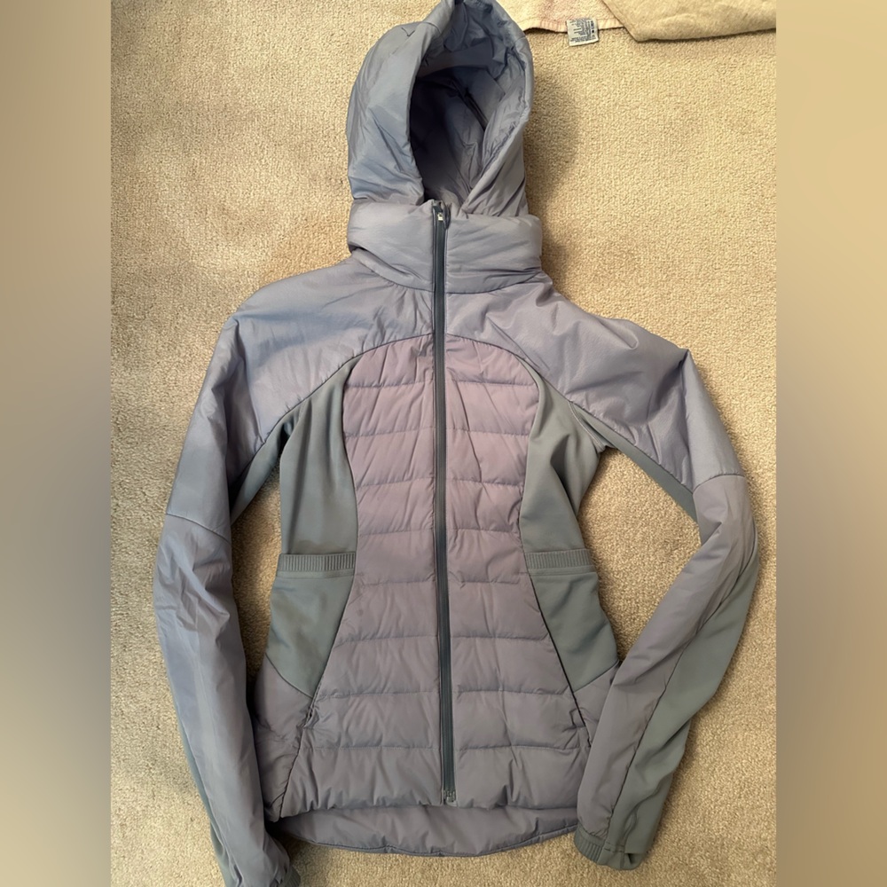 Lululemon Down For It All Jacket Chambray Size 2